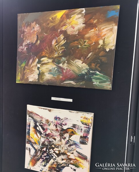 Baján Ildikó festmény 50 x 50 cm. Időtlenség.