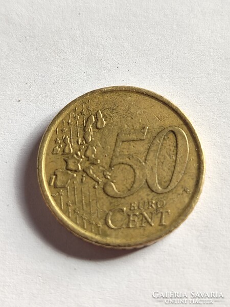50 Euro cent érme 2001 Spanyolország!