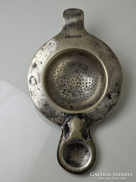 Antik 110 éves Hacker alpacca Népopera - Erkel színház kávéházi relikvia