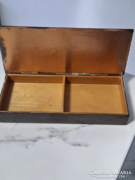 Réz antik ékszeres doboz