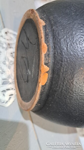 Nagyméretű kerámia kaspó mintával