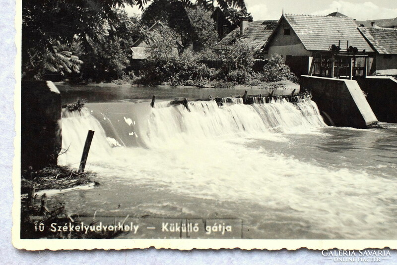 Székelyudvarhely - Küküllő gátja   régi képeslap  1942    jó fotó