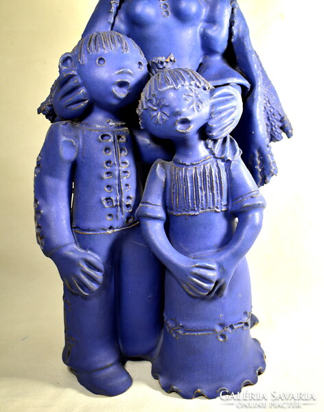 Kovács Éva (1938-2017) A HÁROM TESTVÉR ... KÉK SZÍNBEN !!!