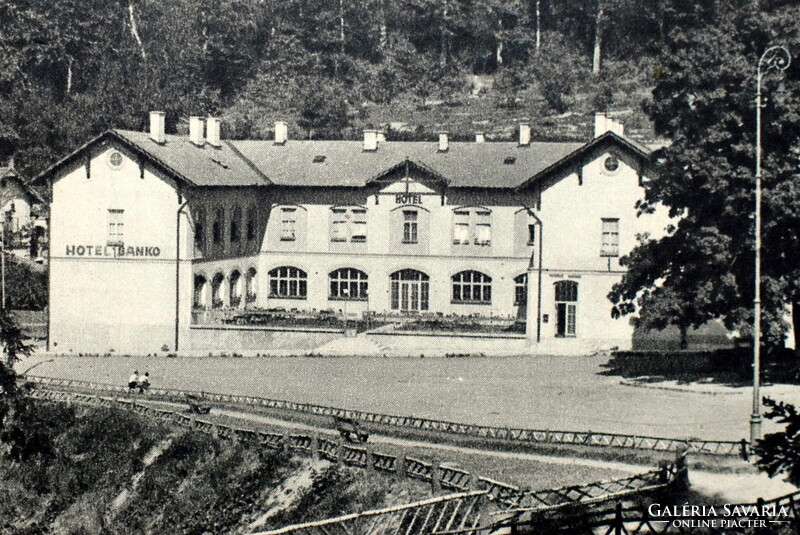 Kassa - Bankófüred / Hotel Banko - régi fotó képeslap