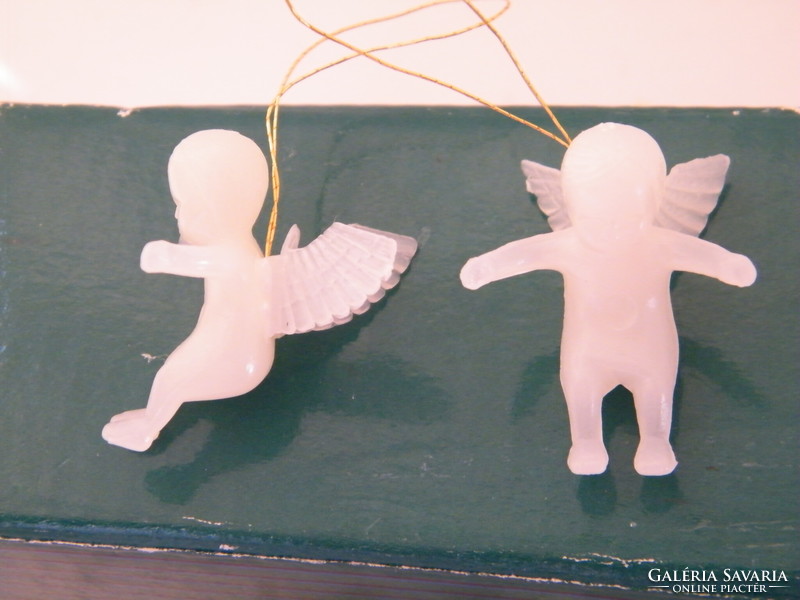 Sötétben világító, foszforeszkáló kis angyal figura karácsonyfadíszek 15 db