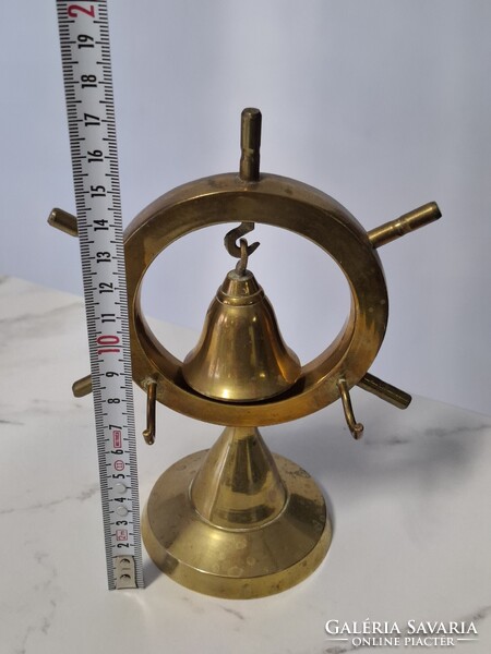 Réz asztali csengő dísztárgy