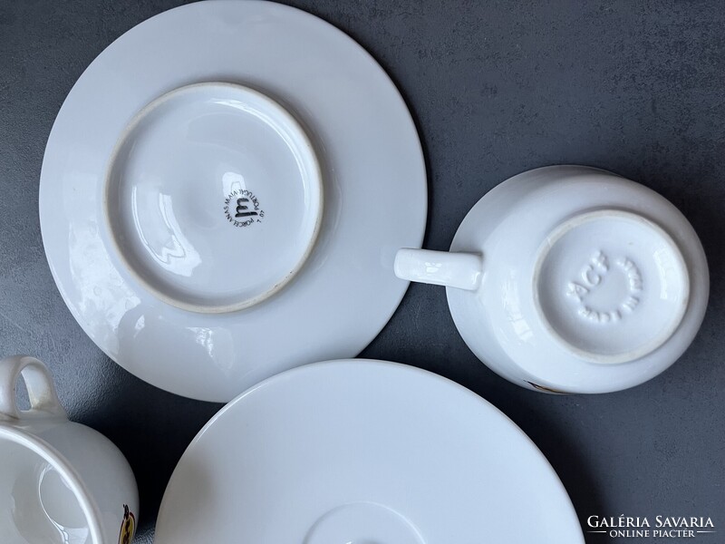 Olasz “Caffè Pertè” cappuccinos méretű vastagfalú porcelán csésze