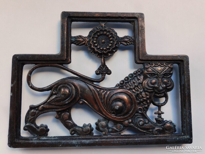 Örmény oroszlán - bronz falidísz a szovjet időkből