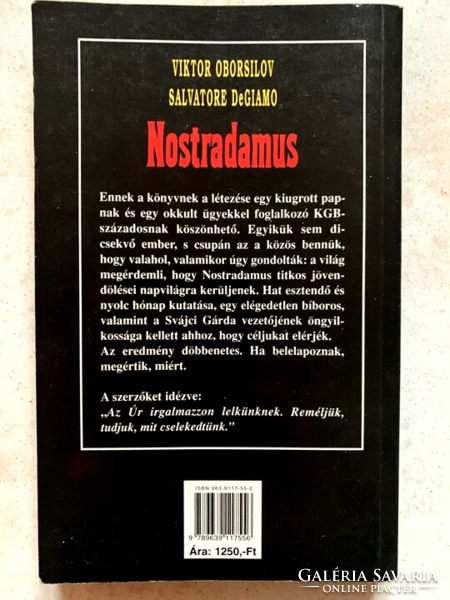Viktor Oborsilov - Salvatore DeGiamo: Nostradamus - Figyelmeztetések a középkorból
