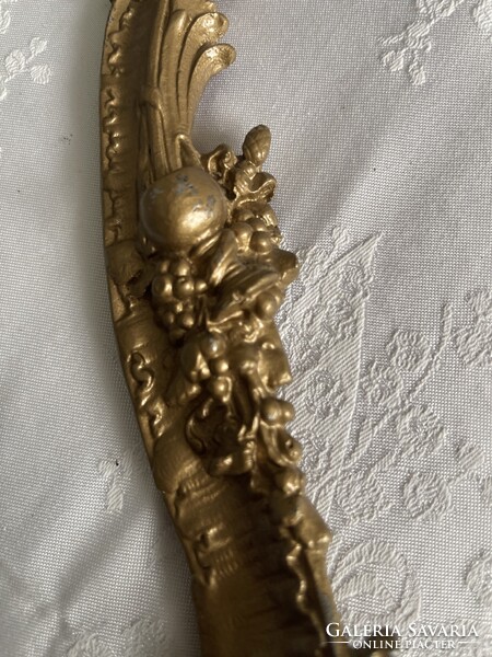 Álomszép barokk puttós fém tükör vagy képkeret, nagy.