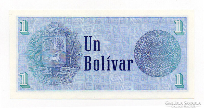 Venezuela 1 Bolivár Bankjegy 1989 P68a UNC