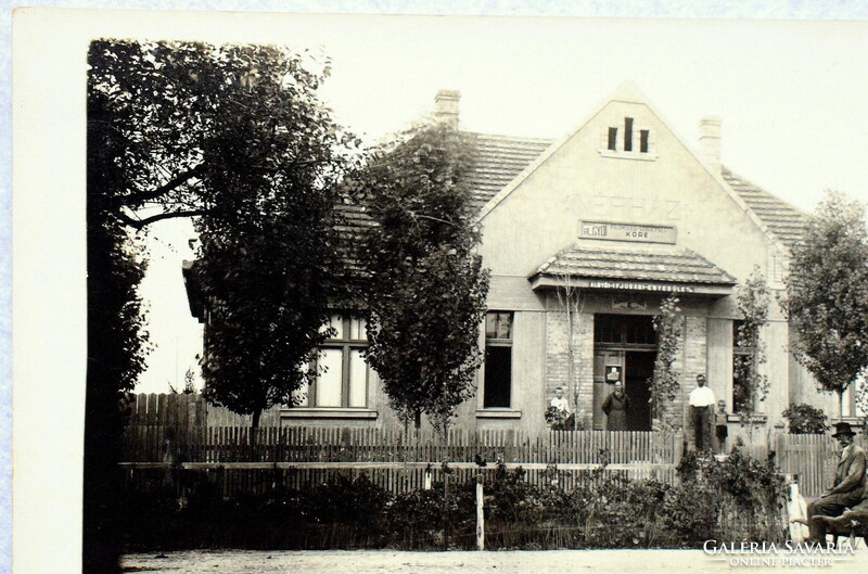 Algyő - Kulturház, Népház, Földműves szövetség köre , Algyői ifjusági egyesület- régi képeslap 1938