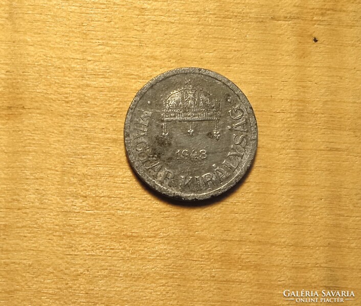 2 fillér 1943 /Háború alatti /1940-1944/ Horthy 2 fillér