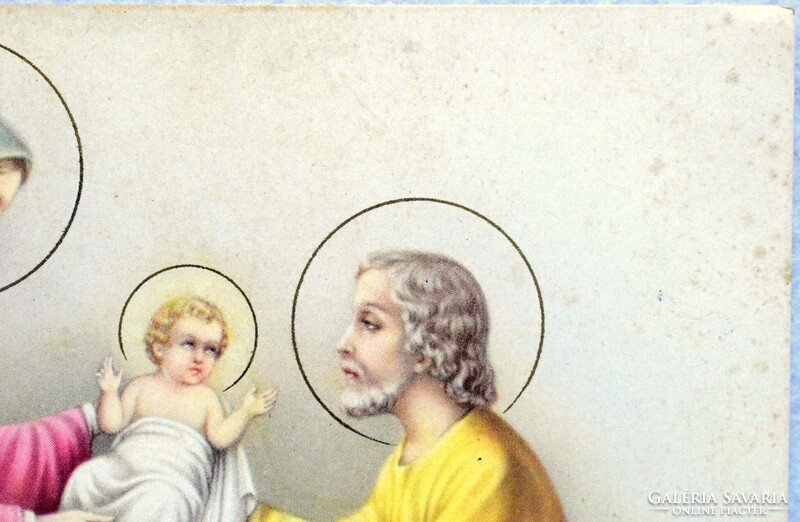 Szent Család - régi Karácsonyi üdvözlő képeslap