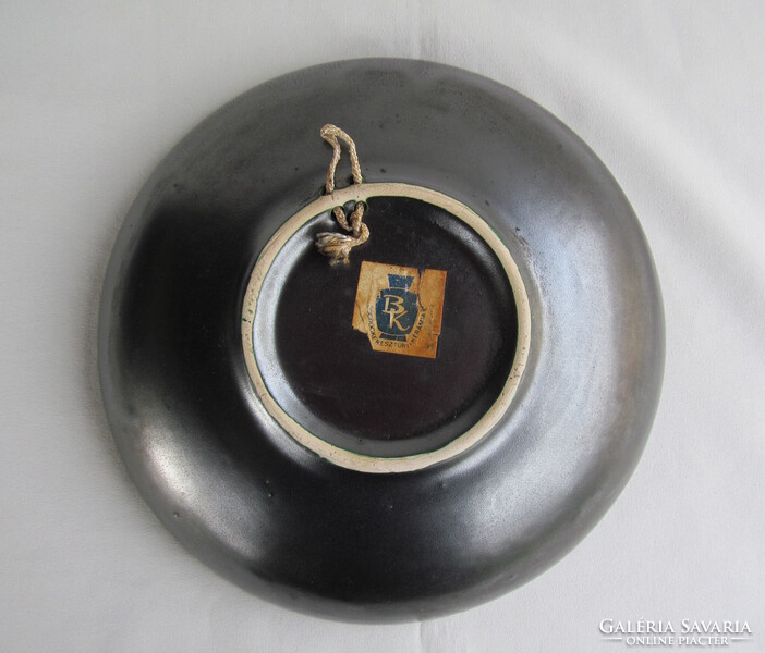 Bodrogkeresztúri kerámia fali tál