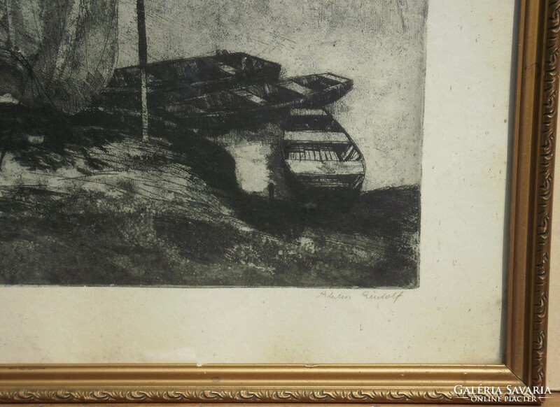 (N) Blahos Rudolf (1914-1986) : Tiszai halászok