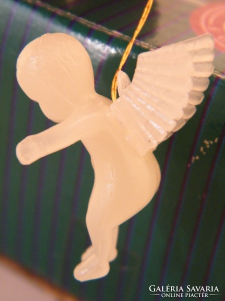 Sötétben világító, foszforeszkáló kis angyal figura karácsonyfadíszek 15 db