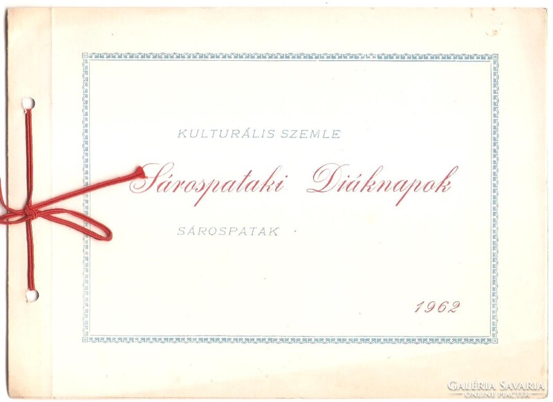 Sárospataki Diáknapok... 1962