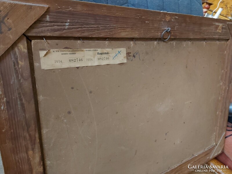 Kernstok Károly : Tájkép olaj , karton