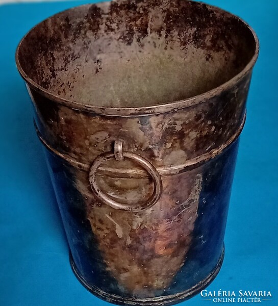 Ezüstözött alpakka pezsgősvödör jegesvödör