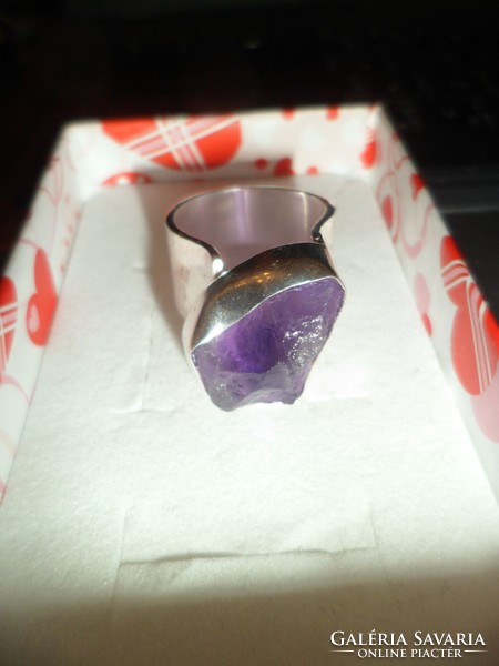Ezüst gyűrű / ametiszt
