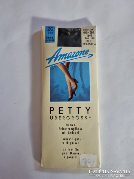 PETTY - Amazone női régi,  túlméretes,  osztrák harisnyanadrág - fekete színű