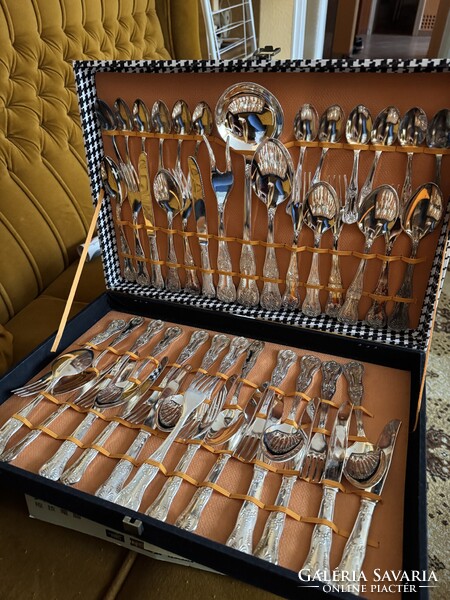 Silver plated cutlery evőeszköz készlet