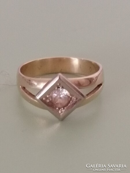 Art deco arany gyűrű