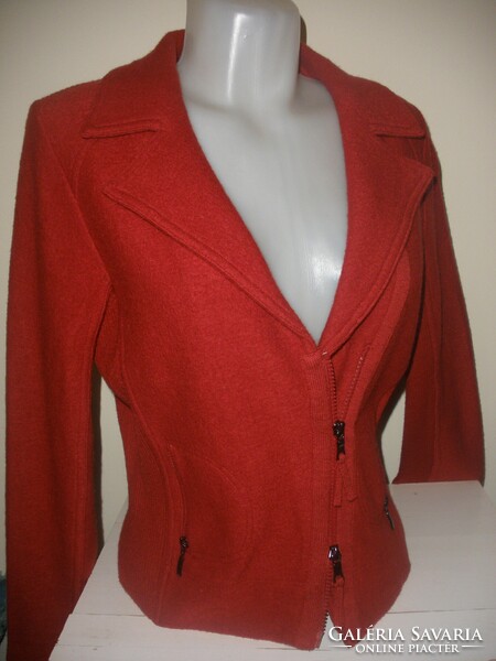 Taifun gyapjú kötött kabát, karcsúsított