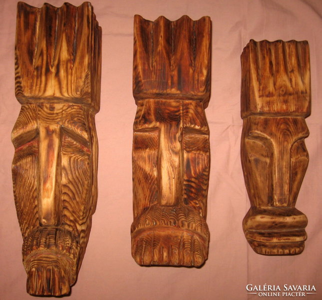 HÁROM KIRÁLYOK CSODÁLATOS KOCZOGH ANDRÁS / 1942- 2016 /   FAFARAGÁS