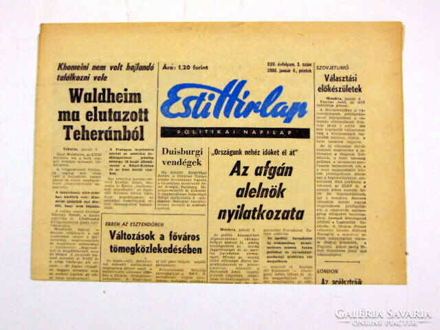 1978 március 9  /  Esti Hírlap  /  Újság - Magyar / Napilap. Ssz.:  26042