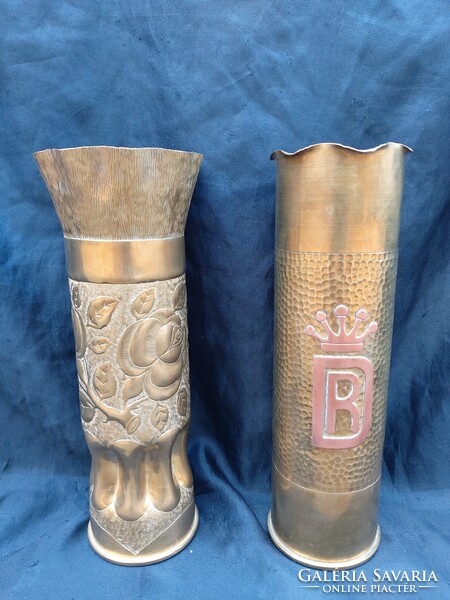 Soldier cartridge, cartridge case, gun frame. World War I. 2 pcs.