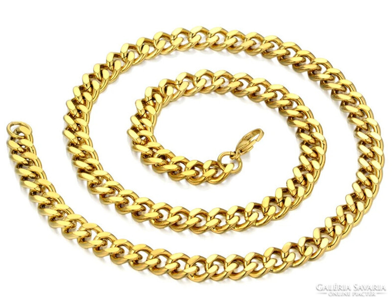 Brand new gold color stainless steel necklace which is scatchable or does not fade and is excellent