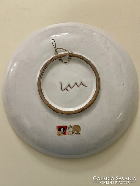 Krajtsovits Margit falitányér 32cm átmérőjű