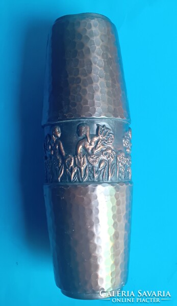 Iparművészeti réz váza ,  Lignifer