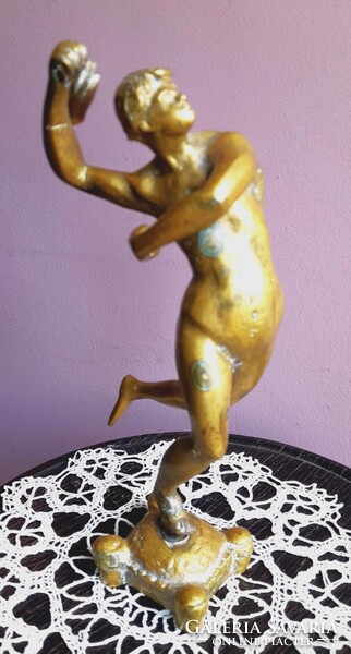 IngyenesPosta!TÖMÖR Réz férfi akt szobor