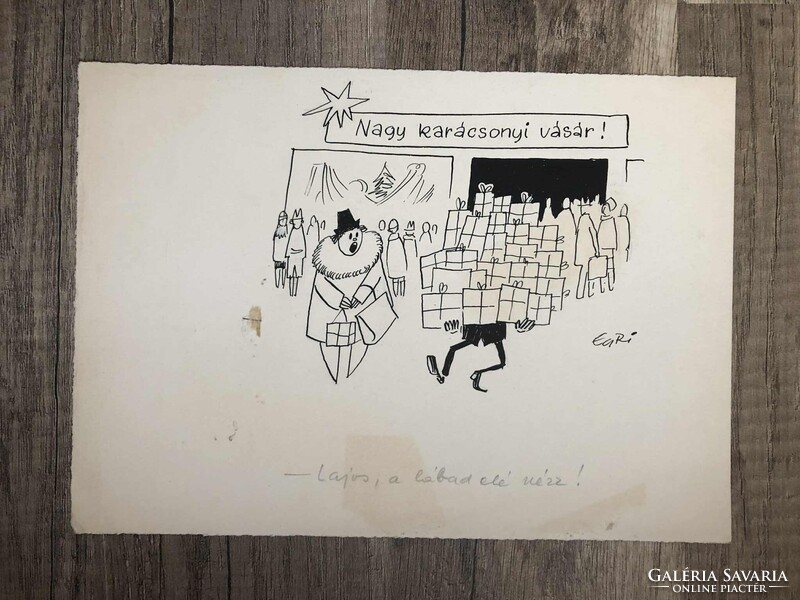 Egri László grafika - Karácsony