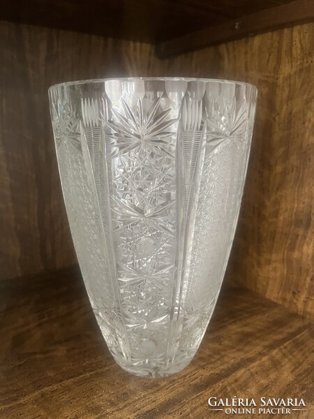 Kristály váza  25 cm magas