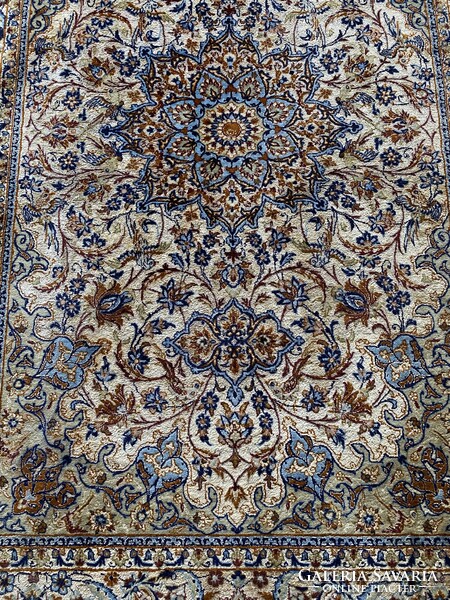 Exkluzív Isfahan Selyem Perzsa Szőnyeg  167x110