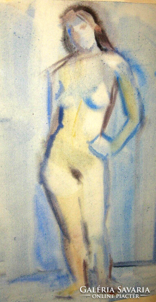 NAGYMÉRETŰ GARANTÁLTAN EREDETI VÁGFALVI OTTÓ / 1925-2015 / NŐI AKT