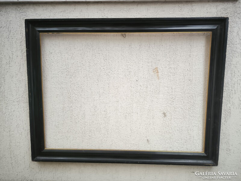 Antik szecessziós korú fa képkeret festmény tükör keret dekoráció