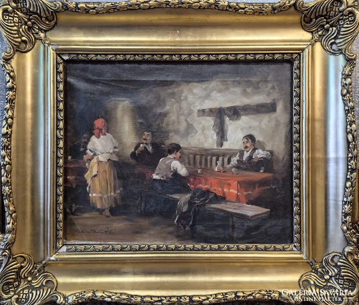 Gyertyáni Németh Gyula / Kocsmai jelenet