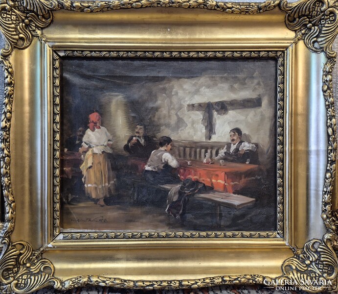 Gyertyáni Németh Gyula / Kocsmai jelenet