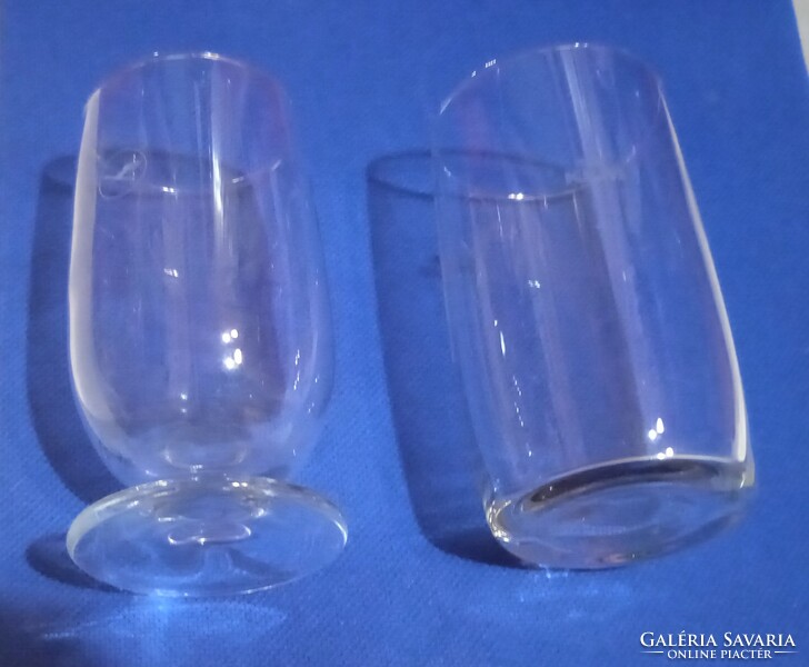 KLM Airlines and Luftansa Airlines Wine glass 2 pieces