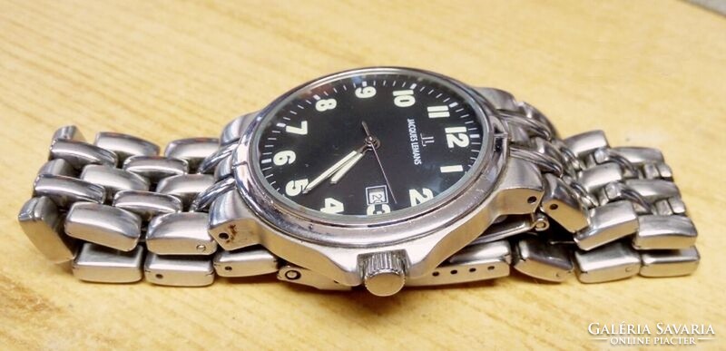 Jacques lemans quartz super-luminova calendar men's watch with steel case, in good condition