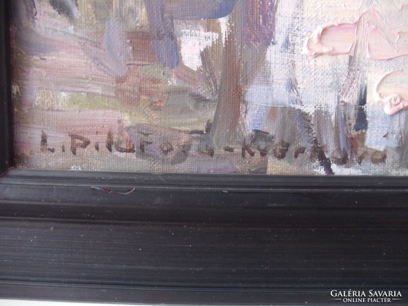 Libuše Pilařová-Kverková (1928- 2021 ) Tájkép cseh galériás etikettel