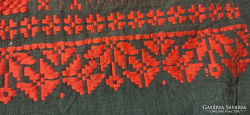 Kakasos néprajzi  vászon párnahuzat díszpárna