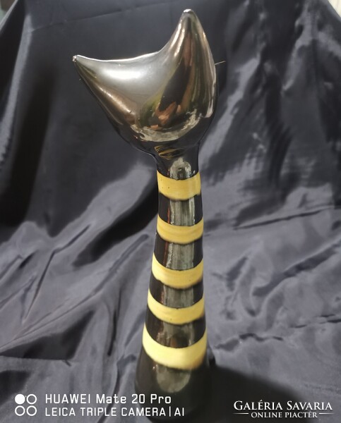 Austria kerámia art deco cica macska 30cm