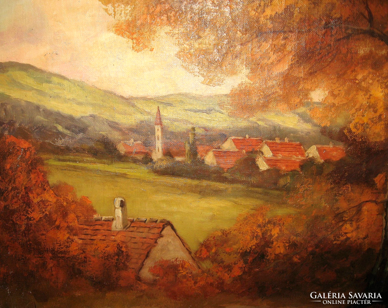 EREDETISÉG IGAZOLÁSSAL CSODÁS MONUMENTÁLIS  VITÉZ  SASHEGYI KÁLMÁN / 1886-1940 / : FOLYÓPART