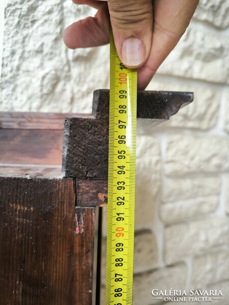 Szecessziós Art Deco falióra doboz,Fali vitrin szekrény kulcstartó lámpa tartó,Ereklye ,hàzi àldàs